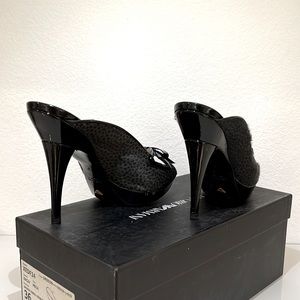 Emporio Armani Women’s Heeled Mules – Size 36